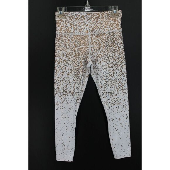 Zyia White Stay Gold Light N Tight High Rise 7/8 24” Leggings SZ 4 - Picture 1 of 6